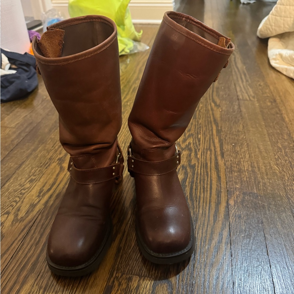 Steve Madden Astor Boot Brown Leather - Picture 5 of 8